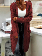 Knitted Long Cardigan Sweater