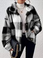 Paula | Dames pluche fleece winterjas