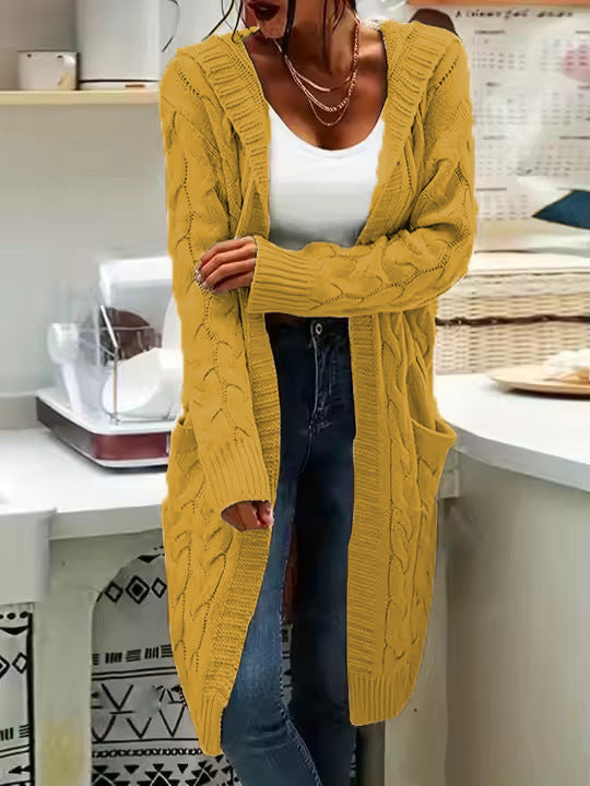 Knitted Long Cardigan Sweater