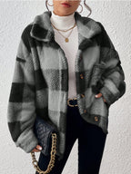 Paula | Dames pluche fleece winterjas