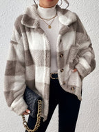 Paula | Dames pluche fleece winterjas