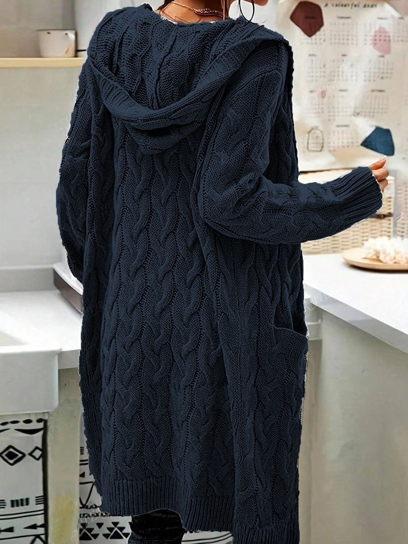 Knitted Long Cardigan Sweater