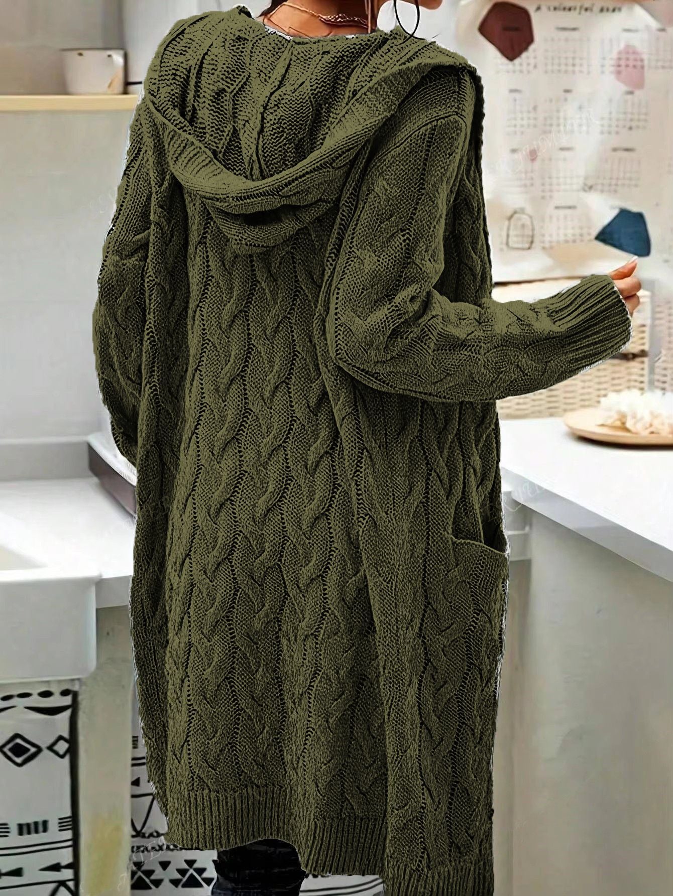 Knitted Long Cardigan Sweater