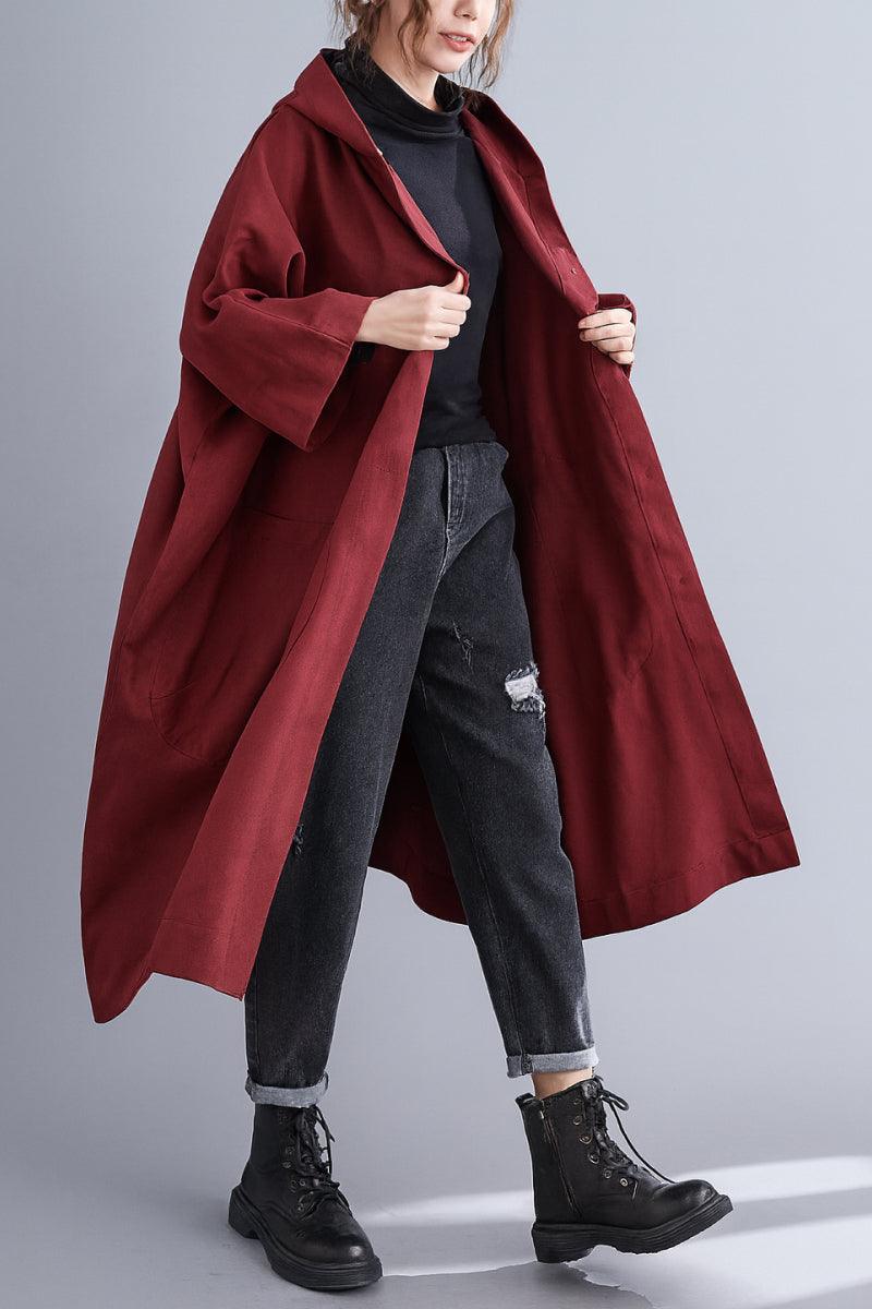 One Size Fits All Oversized Water-Resistant Windbreaker Jacket