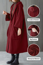 One Size Fits All Oversized Water-Resistant Windbreaker Jacket