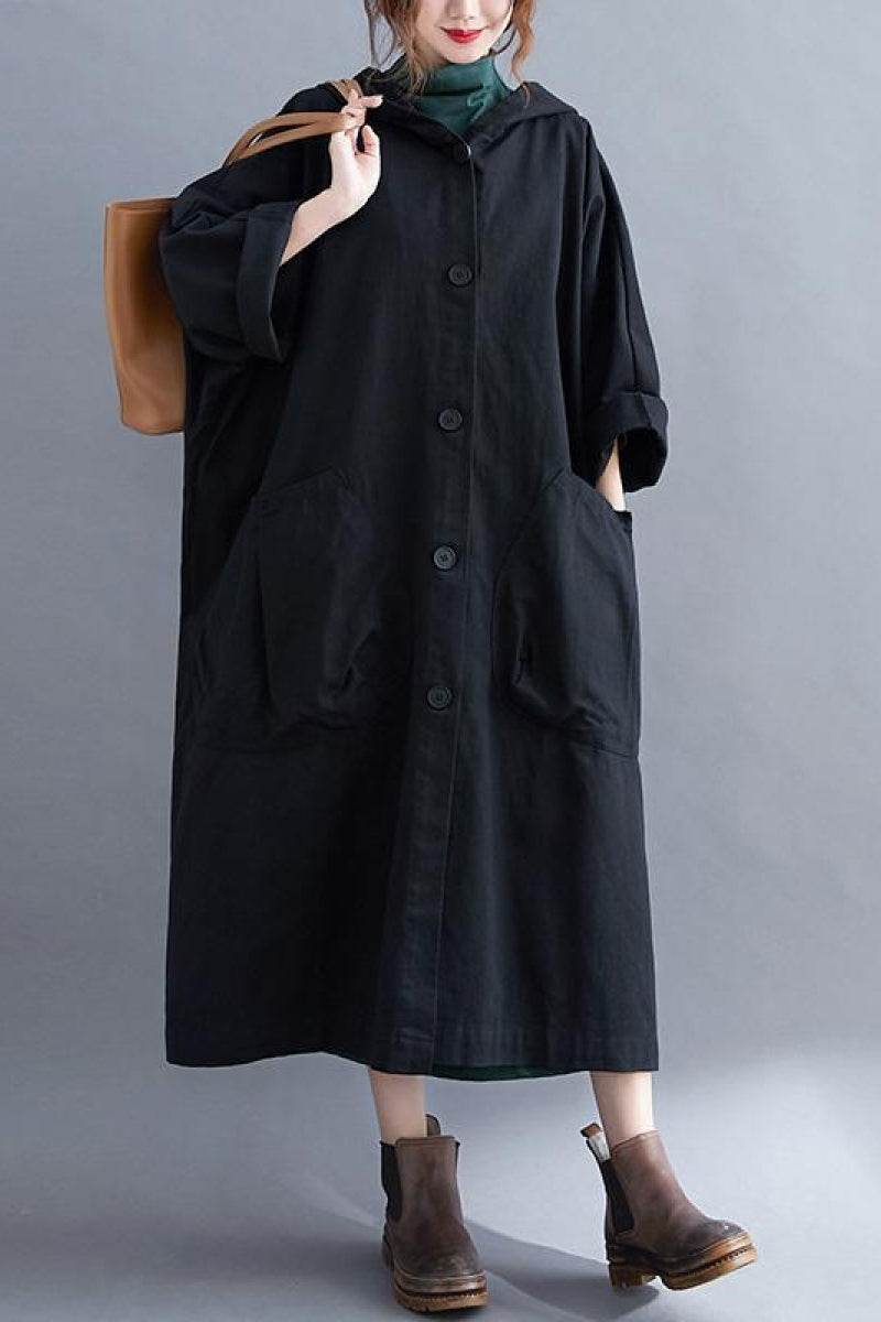 One Size Fits All Oversized Water-Resistant Windbreaker Jacket