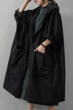 One Size Fits All Oversized Water-Resistant Windbreaker Jacket
