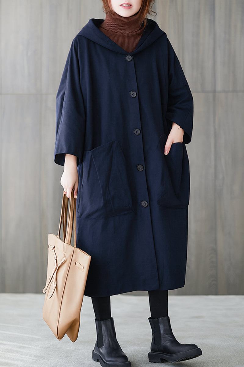 One Size Fits All Oversized Water-Resistant Windbreaker Jacket