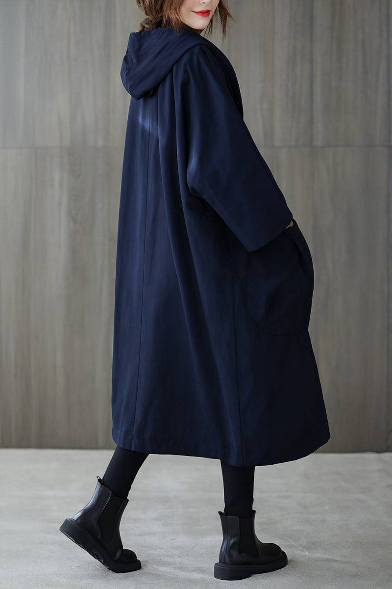 One Size Fits All Oversized Water-Resistant Windbreaker Jacket