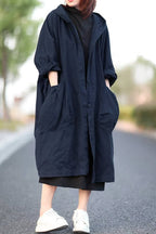 One Size Fits All Oversized Water-Resistant Windbreaker Jacket