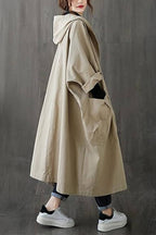 One Size Fits All Oversized Water-Resistant Windbreaker Jacket
