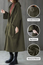One Size Fits All Oversized Water-Resistant Windbreaker Jacket