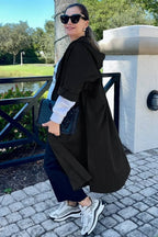 One Size Fits All Oversized Water-Resistant Windbreaker Jacket