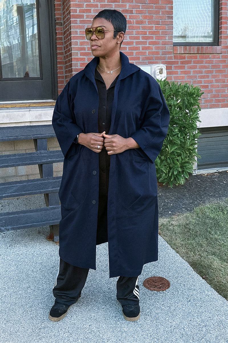 One Size Fits All Oversized Water-Resistant Windbreaker Jacket