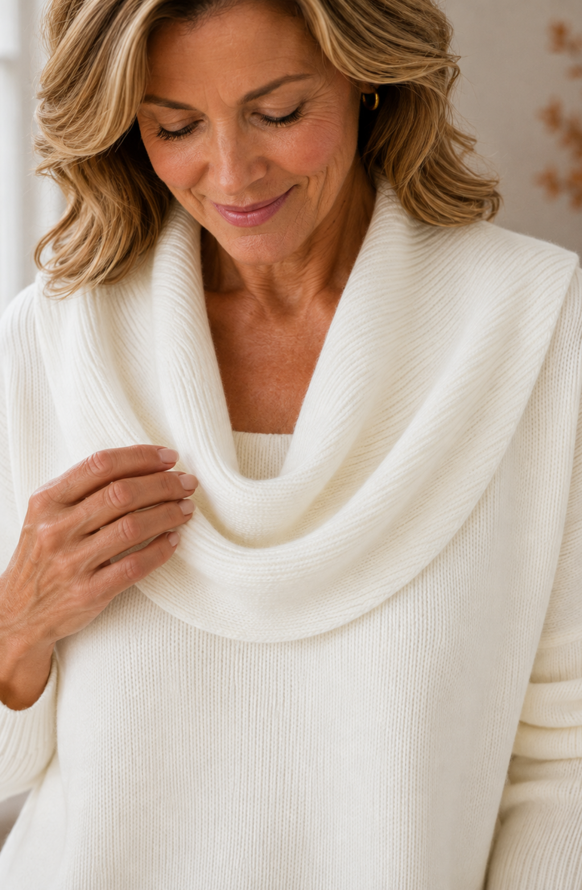 Solène™ Draped Cowl Neck Sweater